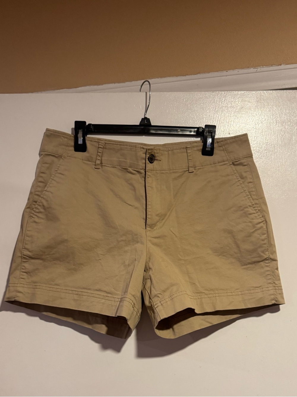 Gap Khaki Chino Shorts Size 12 5 Inch Inseam Cotton Stretch